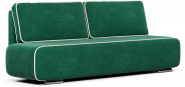 Диван прямой Уно (Лаки) велюр Бинго зеленый