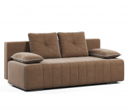 Диван прямой Лестер велюр Бинго Шоколад